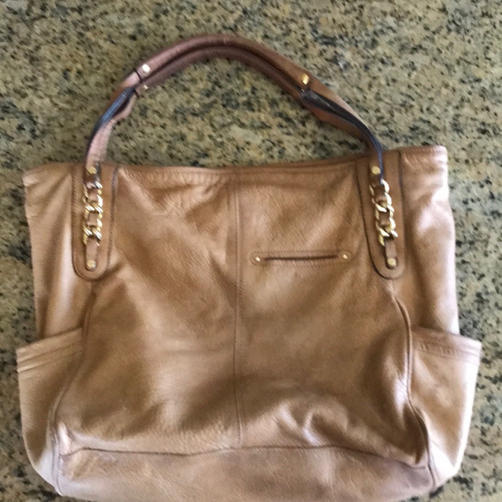B Makowsky Leather Shoulder Hobo Bag - Picture 2 of 8